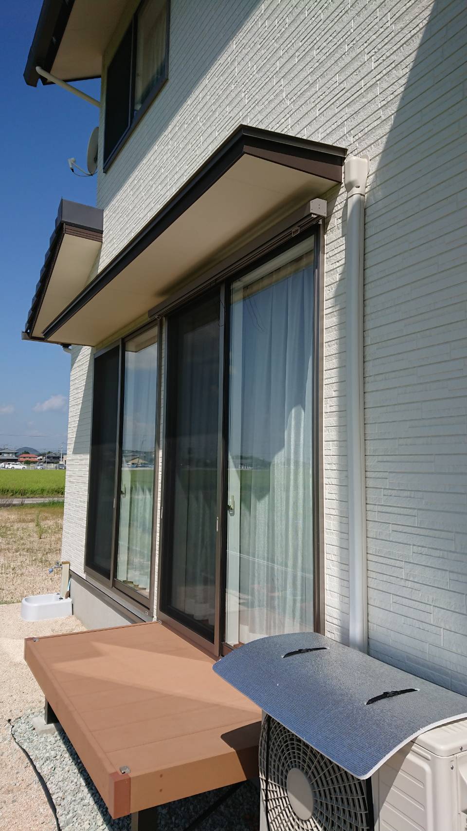 シーエス建材トーヨー住器の瀬戸内市　日よけ　スタイルシェード取付けの施工後の写真2